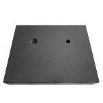 Granitplan 450x350x75 mm DIN876/0 med 2 huller Ø39 og Ø49 mm